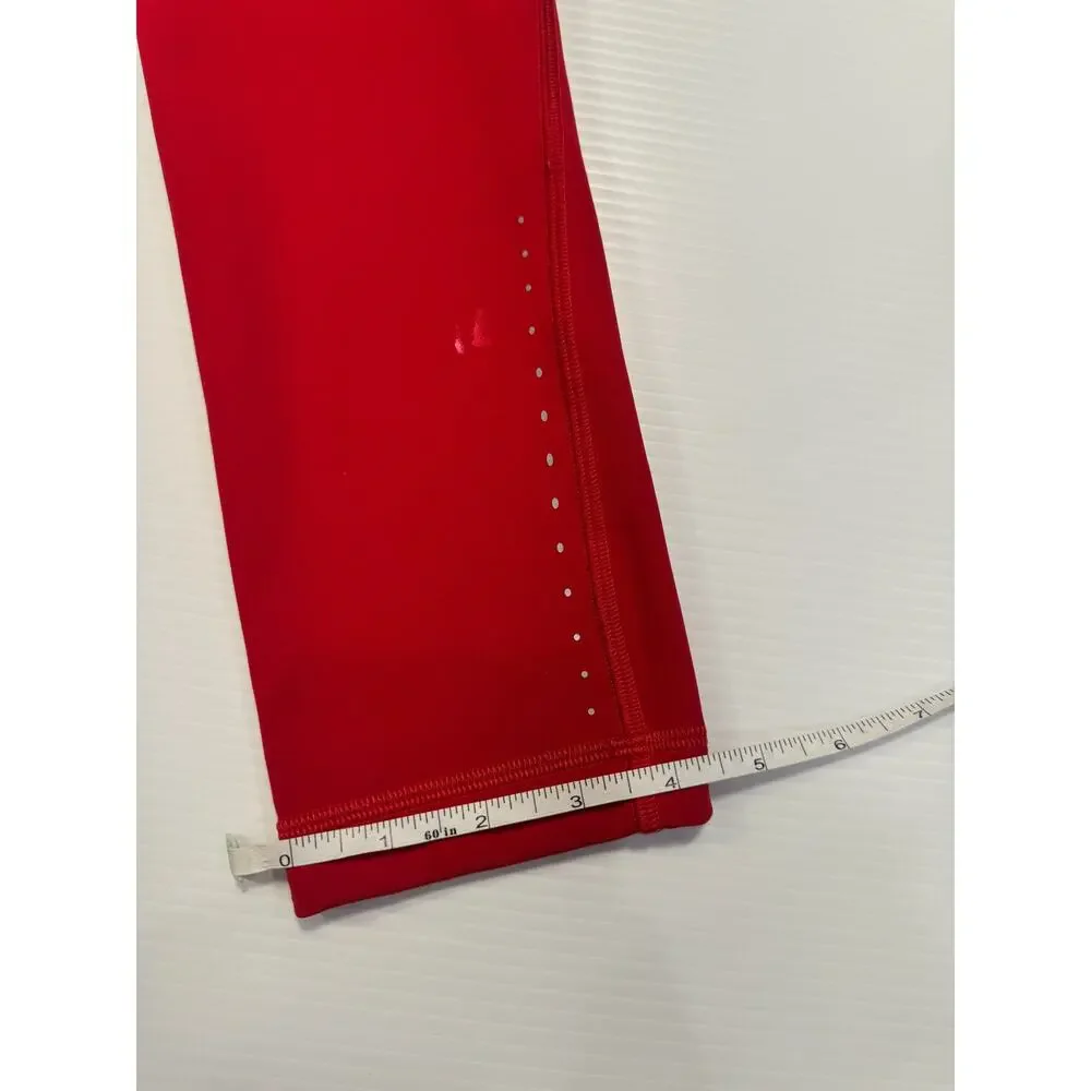 Lululemon Swift Speed High Rise Crop 21" Leggings 2 Dark Red Run Pockets Pilates - Picture 11 of 16